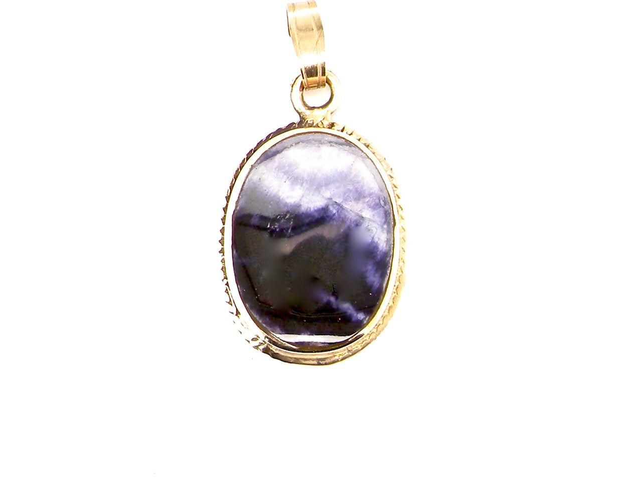 Blue John and Sterling Silver Small Oval Pendant Necklace - The Richard  Harvey Collection